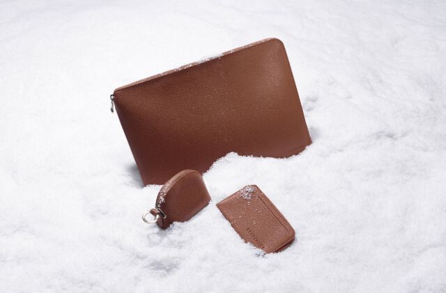 Le Foulonné Passport cover Turtledove - Leather | Longchamp US