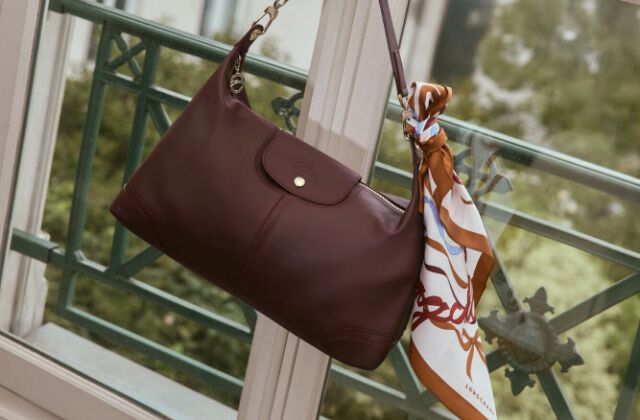 Equestrian Tower Silk scarf 50 Vervain - Silk | Longchamp US