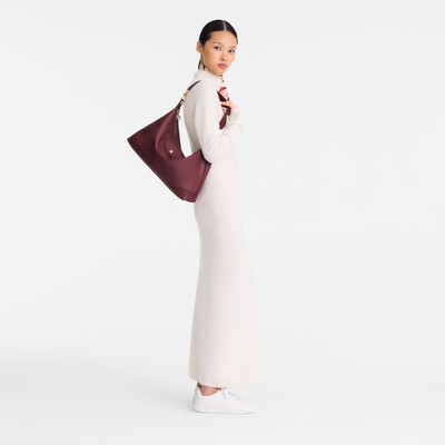 Umh&auml;ngetasche XL Le Pliage Xtra , Leder - Bordeaux