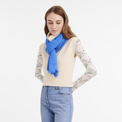 Schals Chevaux jacquard , Wolle - Kobaltblau