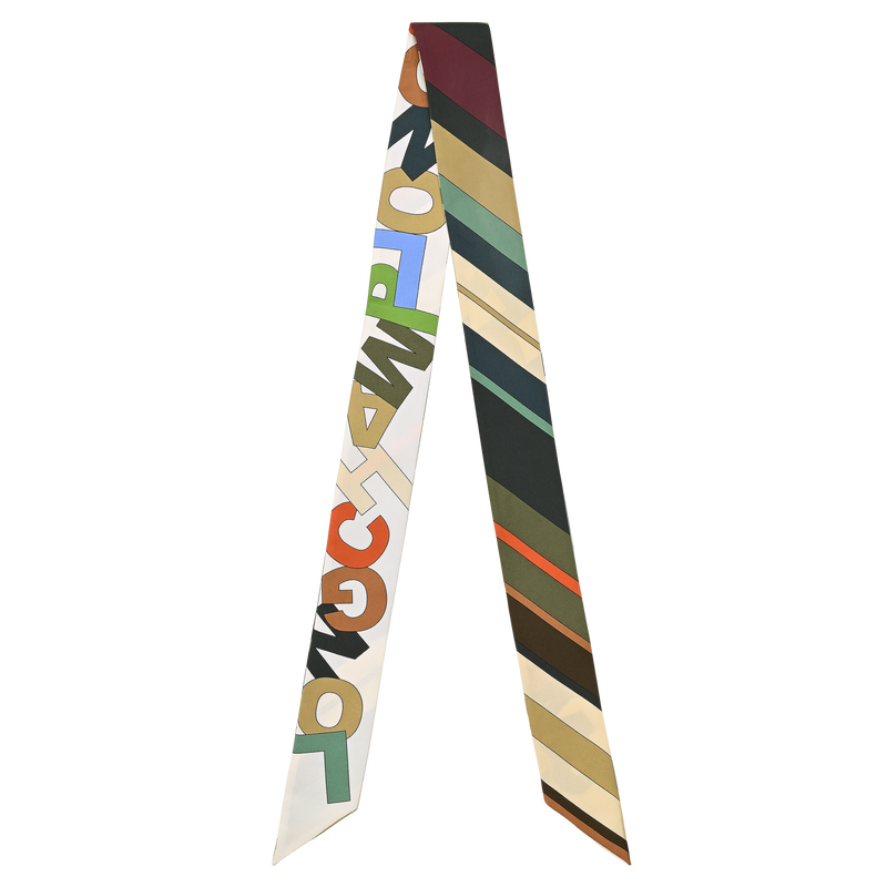 L'Arc-en-ciel 束髮帶 , 橙色 - 真絲  - 查看 1 1
