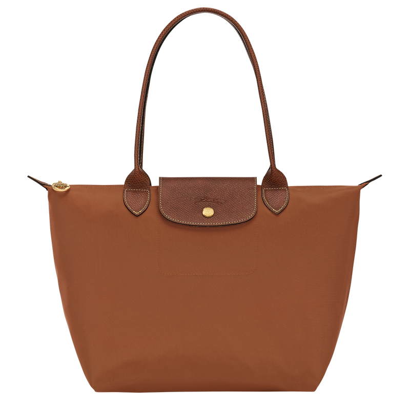Le Pliage Original M Tote bag , Cognac - Recycled canvas  - View 1 of  7