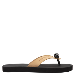 Roseau Thong sandal , Natural - Leather