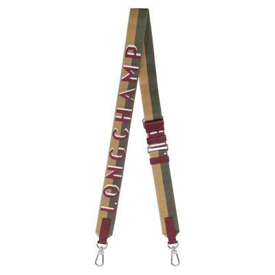 Longchamp Shadow Shoulder strap , Pomegranate - Canvas