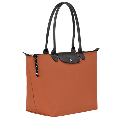 Le Pliage Energy Shopper L , Bruin - Gerecycled canvas - Weergave 3 van  6