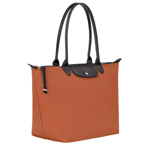 Le Pliage Energy Shopper L , Bruin - Gerecycled canvas - Weergave 3 van  6