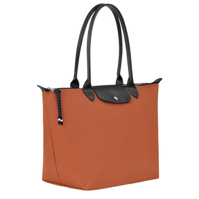 Le Pliage Energy Shopper L , Bruin - Gerecycled canvas  - Weergave 3 van  6