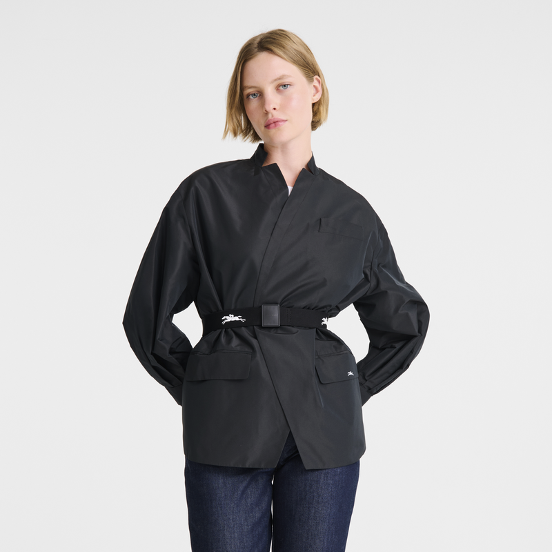 Ladies' belt , Black - Canvas  - View 2 of  2
