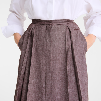 null Midi skirt, Burgundy