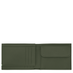 Geldbörse Longchamp sur Seine , Leder - Khaki