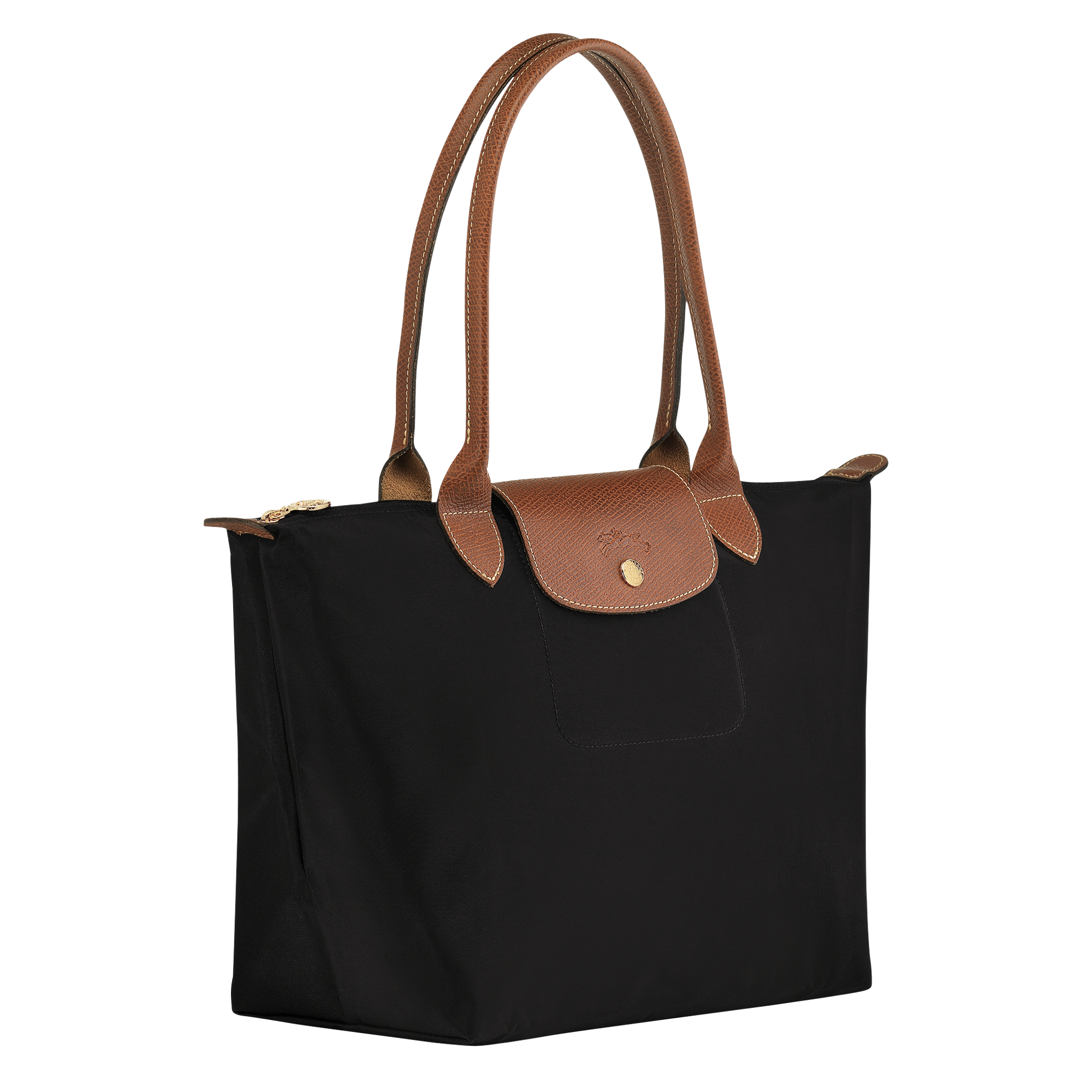 Le Pliage Original Schoudertas M, Zwart