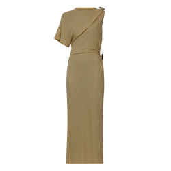 Vestido , Jersey de malha crepe - Liquen