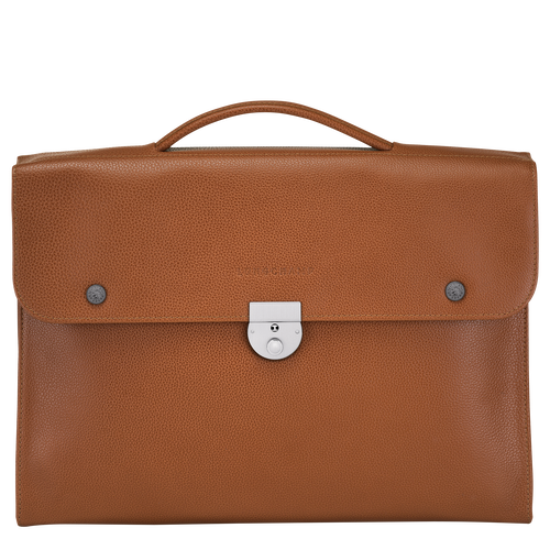 Briefcase M Le Foulonné Caramel (L2156021F72) | Longchamp EN Briefcase M Le Foulonné Caramel (L2156021F72) | Longchamp EN