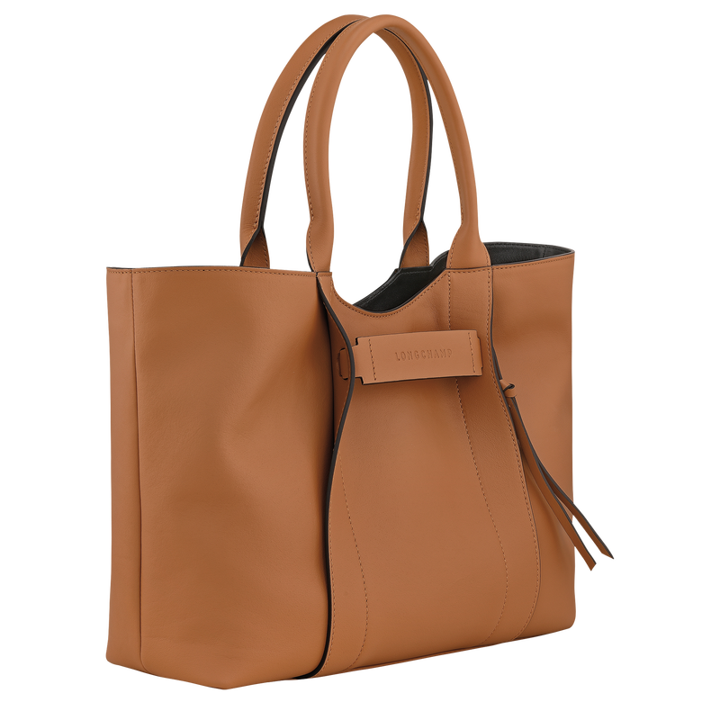 Longchamp 3D L Shoulder bag , Natural - Leather  - View 3 of  5