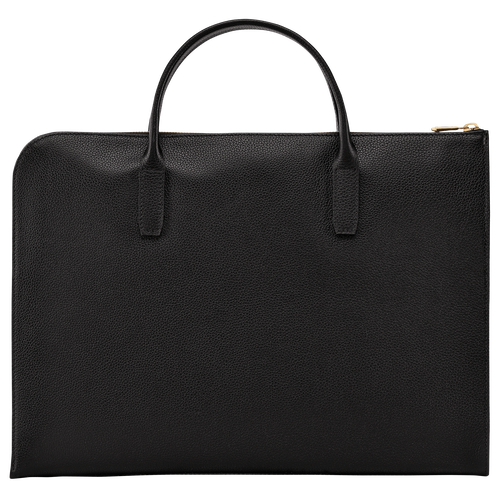 Le Foulonné S Briefcase , Black - Leather - View 4 of  5