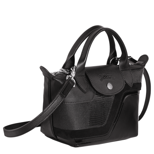 Top handle bag XS Le Pliage Cuir Black/Ebony (L1500HSB001) | Longchamp CA