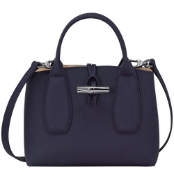 Roseau S Handbag , Bilberry - Leather