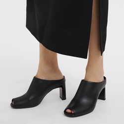Herbst-Winter-Kollektion 2023 Pantolette mit hohem Absatz, Schwarz