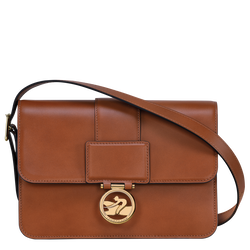 Borsa a tracolla M Box-Trot , Pelle - Cognac