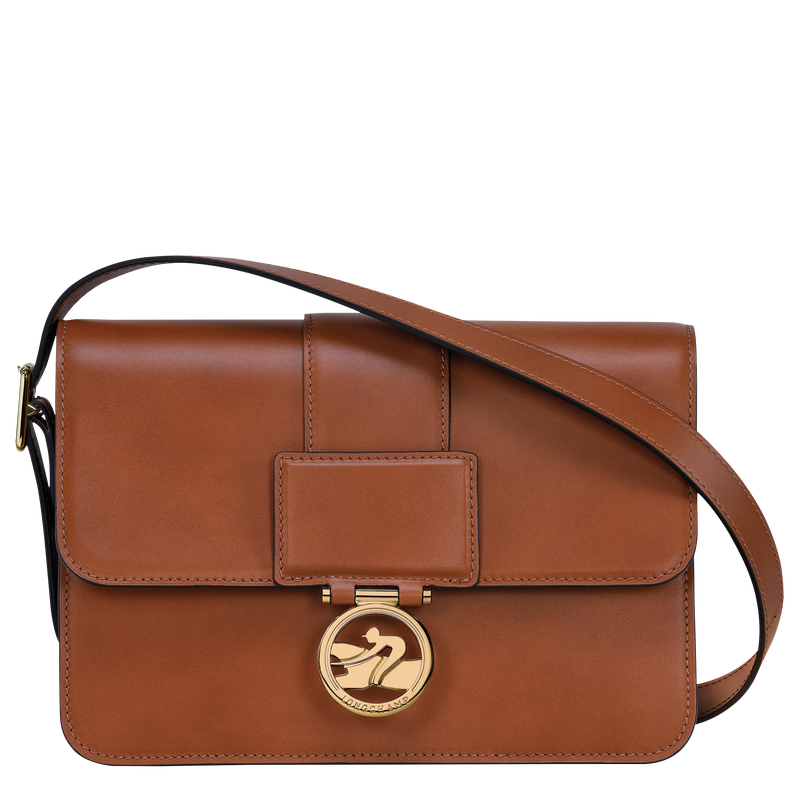 Vtg Authentic Longchamp Messenger Shoulder Bag Two Pockets France