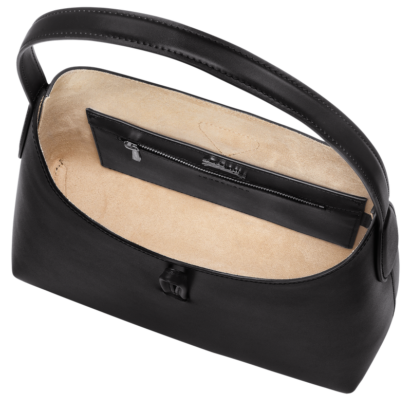 Roseau M Hobo bag , Black - Leather  - View 5 of  6
