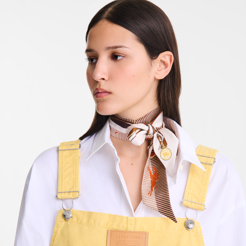 A Toute Allure 束髮帶 , 白紙色 - 真絲  - 查看 2 2