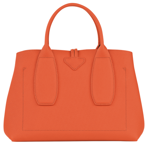 Le Roseau M Handbag , Orange - Leather - View 4 of  6
