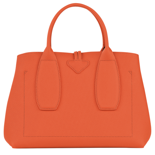 Roseau M Handbag , Orange - Leather - View 4 of  6