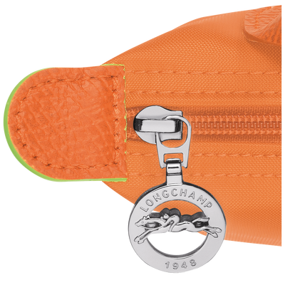 Le Pliage Green Pouch with handle, Orange