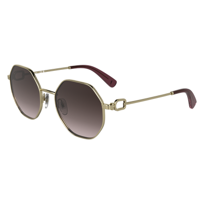 Lunettes de soleil , Métal - Or/Marron Rose