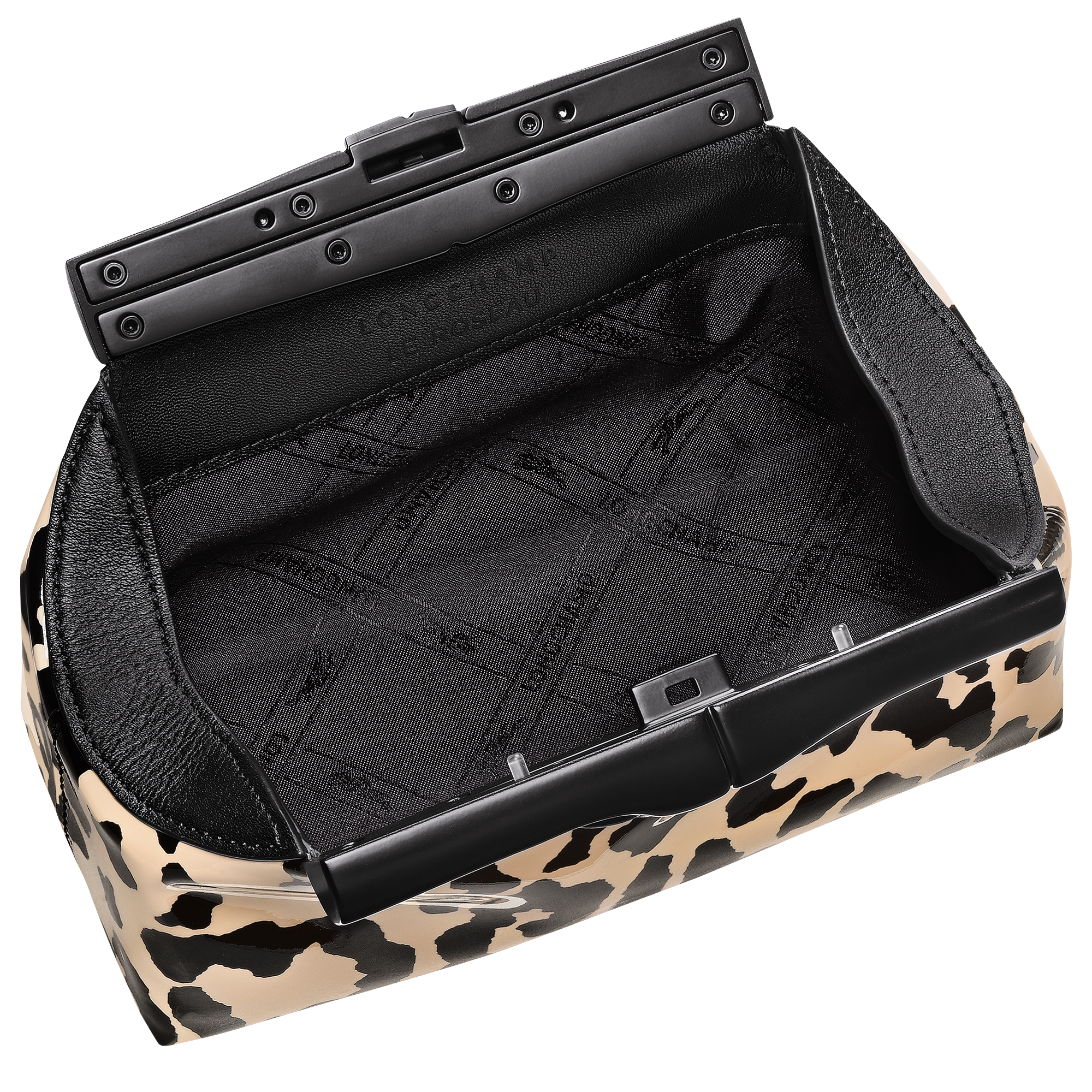 Le Roseau Pouch S, Black/Beige