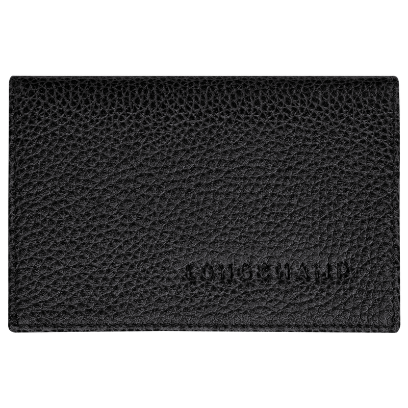 Le Foulonn&eacute; Card holder , Black - Leather  - View 1 of  2