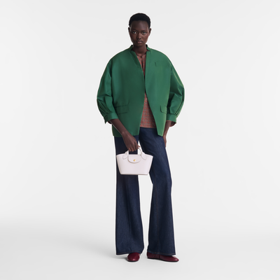 Épure Shopper , Wit - Leder