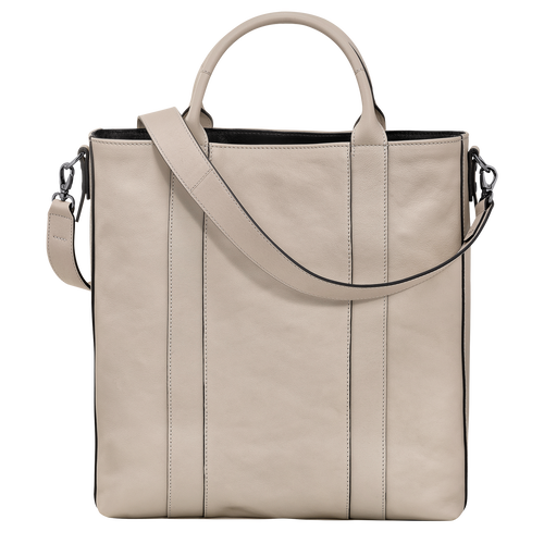 Shopping bag L Longchamp 3D , Pelle - Argilla - View 4 of  5