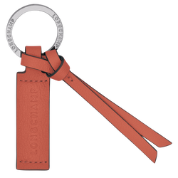 Schlüsselanhänger Longchamp 3D , Leder - Ockerbraun