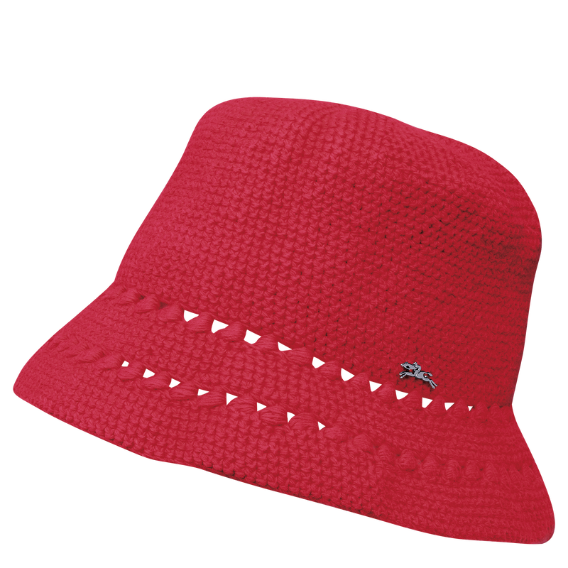 帽子 , 草莓色 - 鉤織  - 查看 1 2