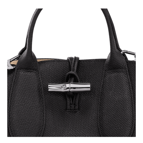 Le Roseau S Handbag , Black - Leather - View 6 of 6