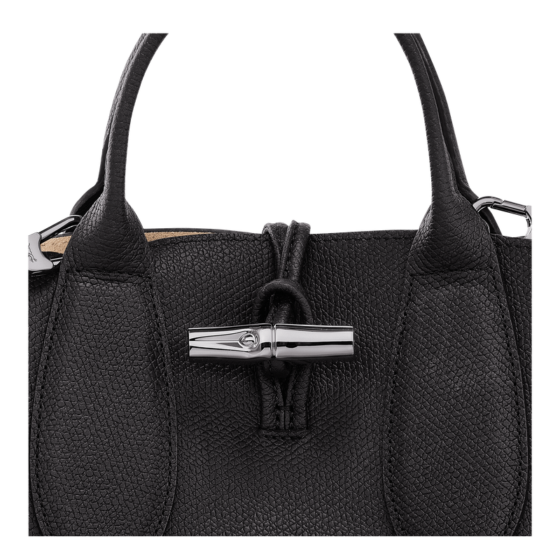 Le Roseau S Handbag , Black - Leather  - View 6 of  6