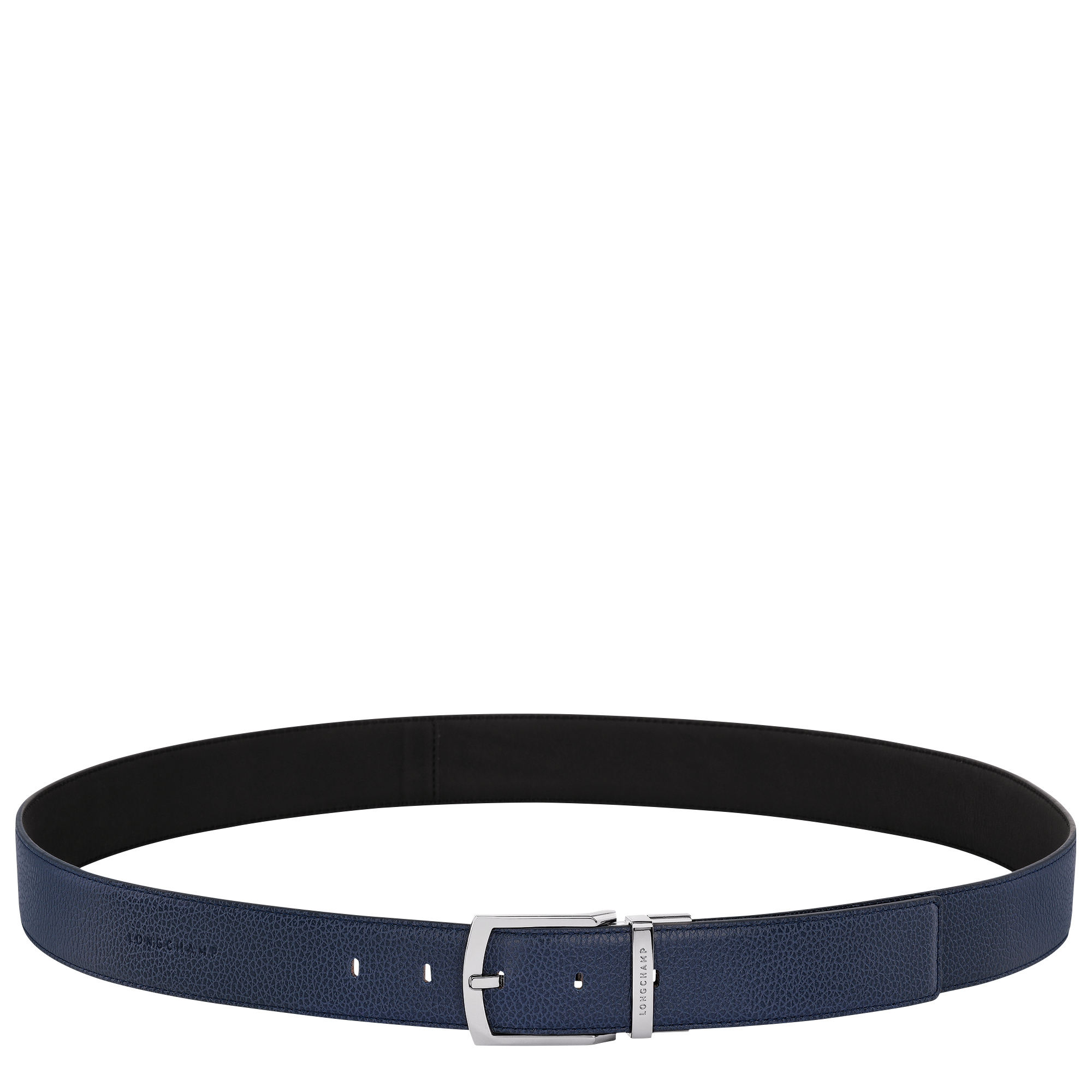 Le Foulonné Men's belt, Navy/Black