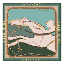 A toute Allure Silk scarf 90 , Oregano - OTHER