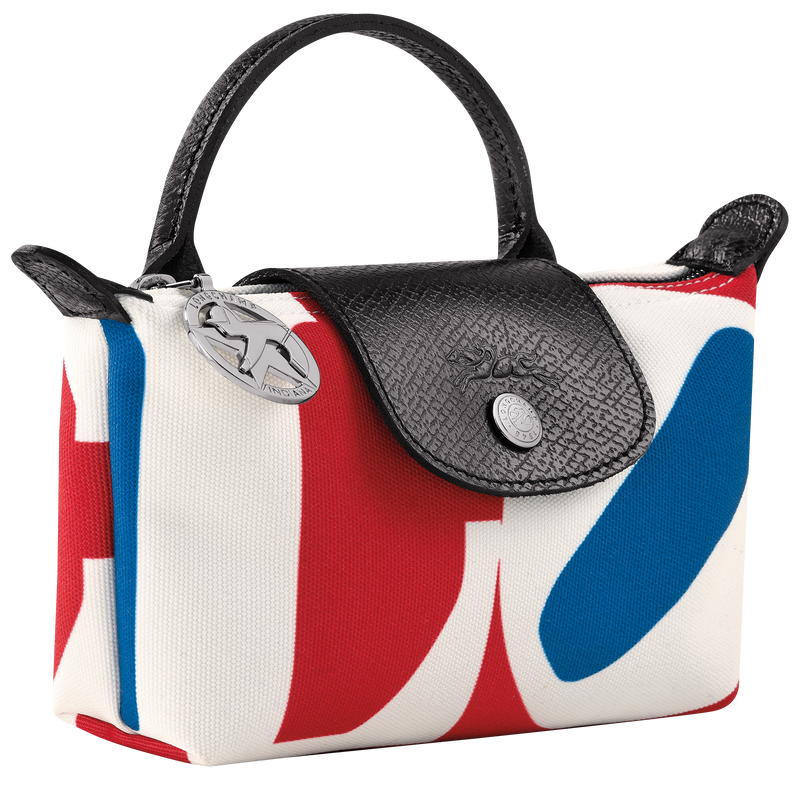 Longchamp x Robert Indiana 系列 手拿包 , 白色 - 帆布  - 查看 3 6