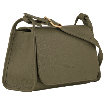Sac bandoulière M Le Foulonné , Cuir - Kaki
