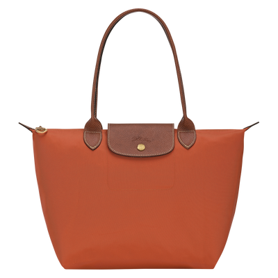 Le Pliage Original 肩揹袋 M , 磚紅色 - 再生帆布