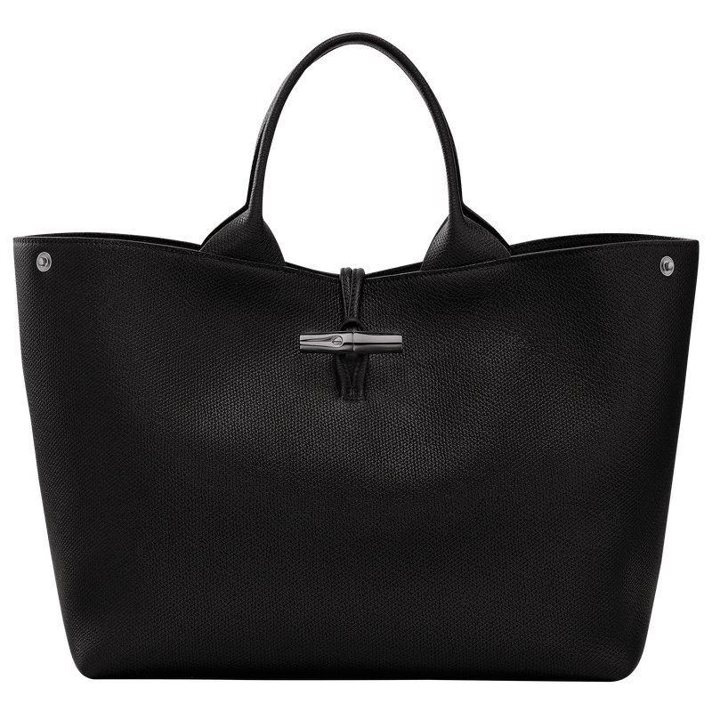 Borsa con manico L Le Roseau , Pelle - Nero  - View 1 of  6