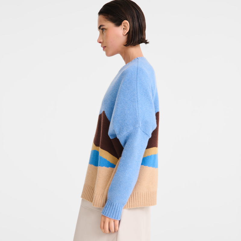 Sweater Caroline H&eacute;lain x Longchamp , Beige - Knit  - View 4 of  4