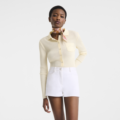 null Shorts, White