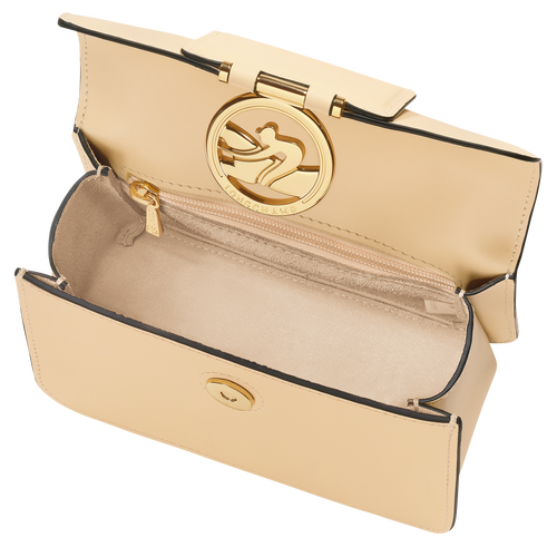 Box-Trot XS Crossbody bag , Straw - Leather - View 5 of  6