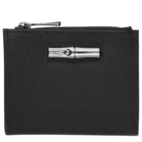 Portefeuille compact, Noir Vue 1 de Portefeuille compact, Noir, hi-res