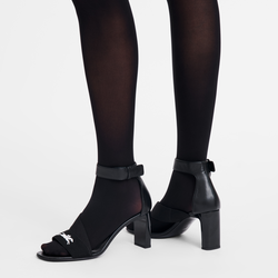 La Baronne Pumps , Black - Leather