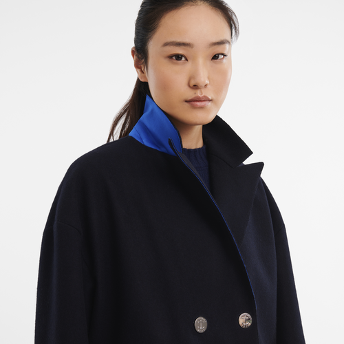 Caban Double face Navy Longchamp CH
